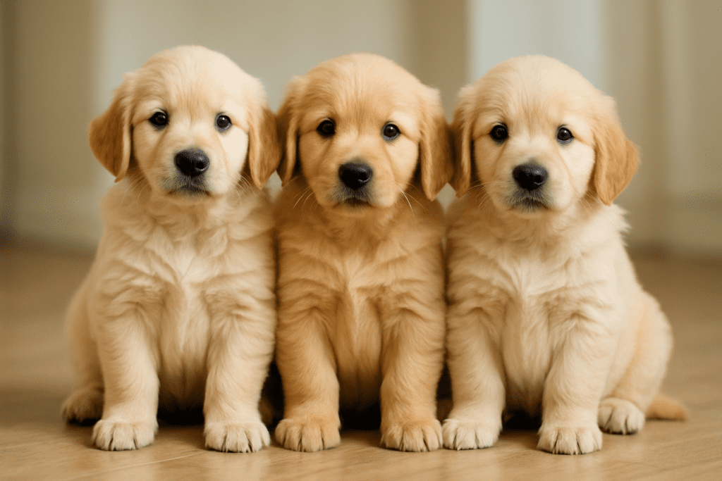 3 GOLDEN PUPPIES 3 GOLDEN RETRIEVER PUPPIES