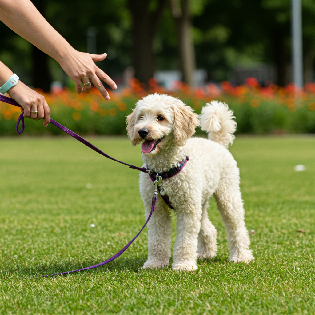 poodle puppies in training 